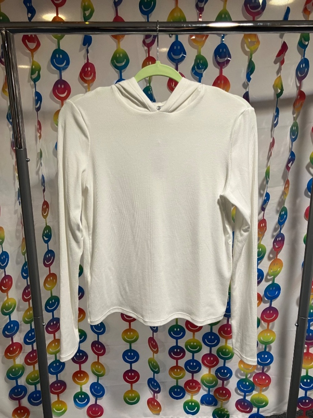 NWT MANGO Long Sleeve Hooded T-Shirt (Large)
